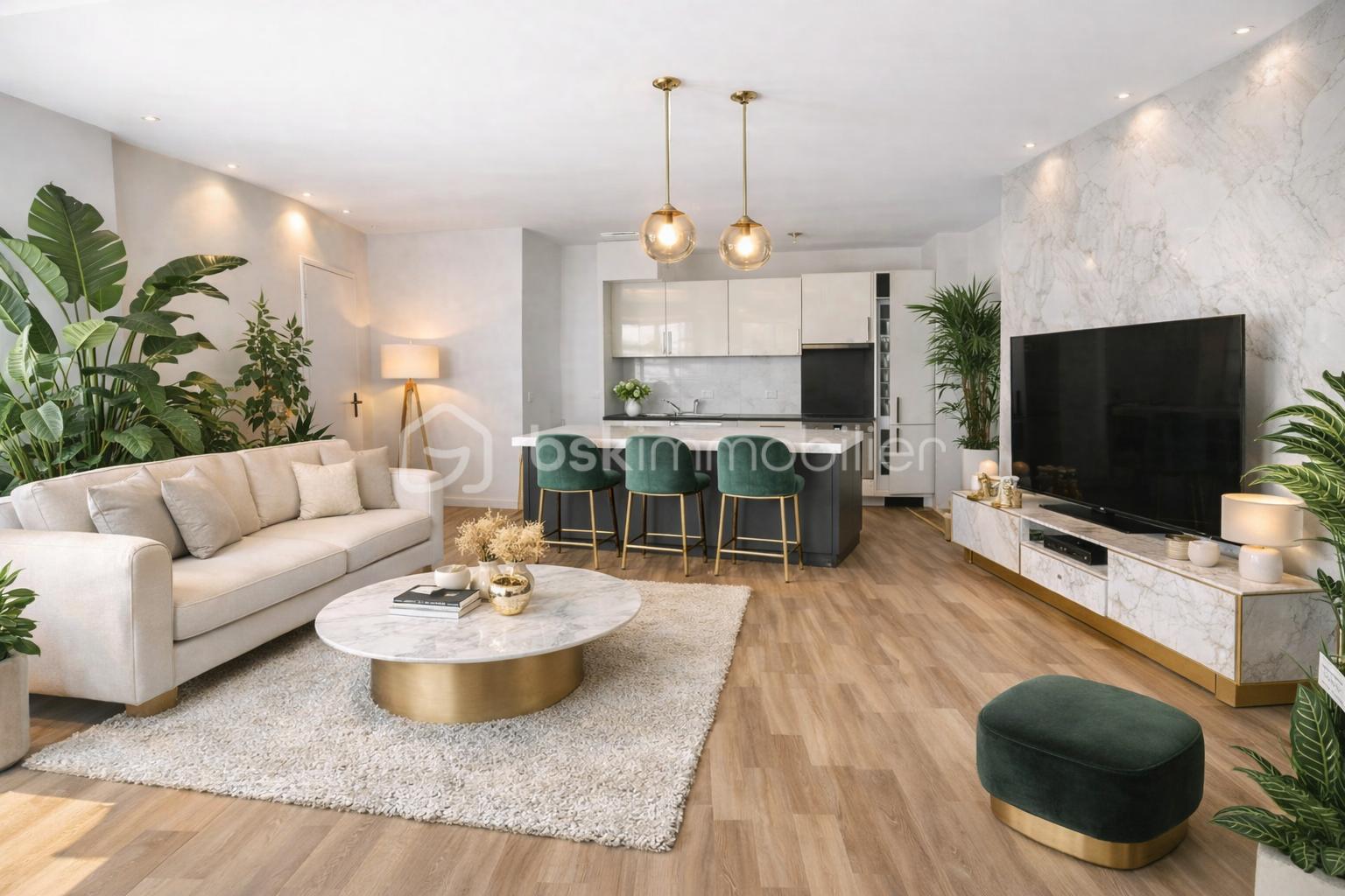 Salon moderne avec cuisine ouverte.png