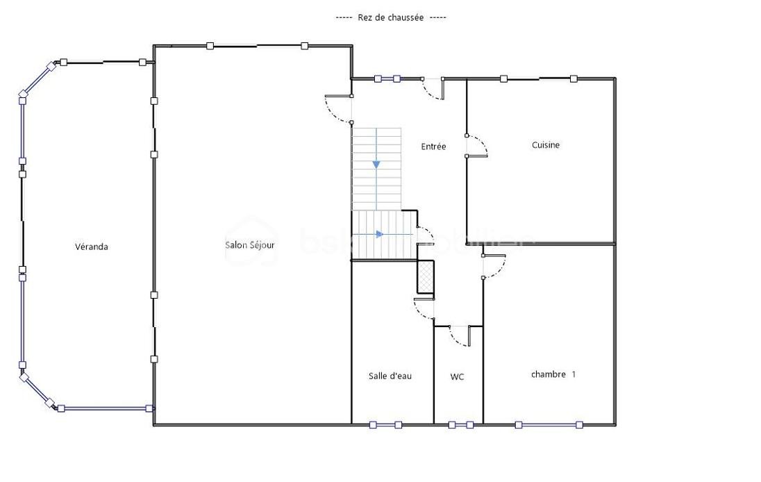 Maison traditionnelle de 160 m² - Rez de Chaussée Plan.png