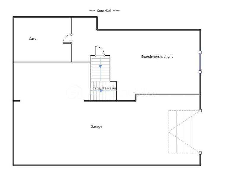 Maison traditionnelle de 160 m² - Sous-Sol Plan.png