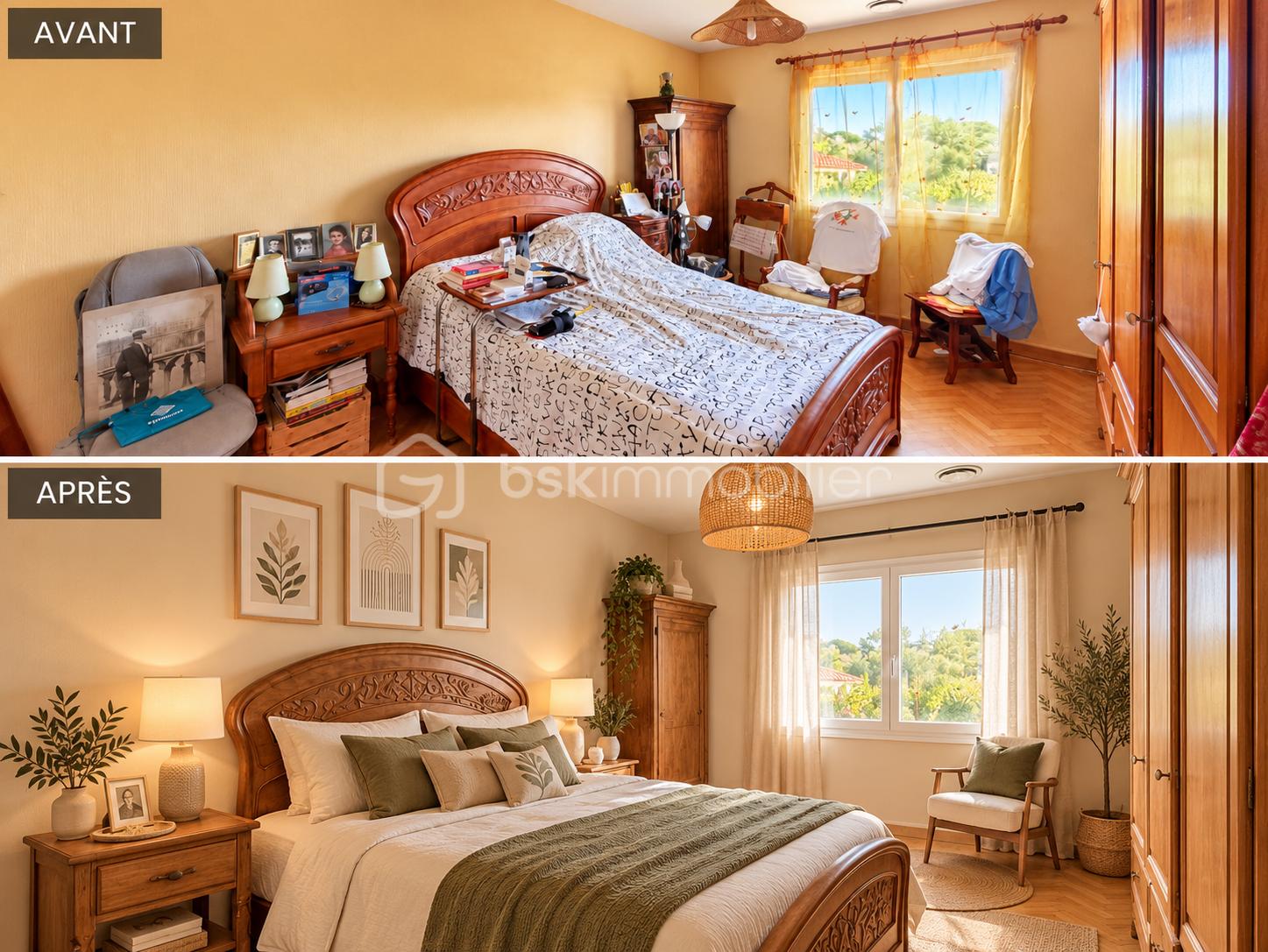 Chambre avant et après rénovation chaleureuse.png