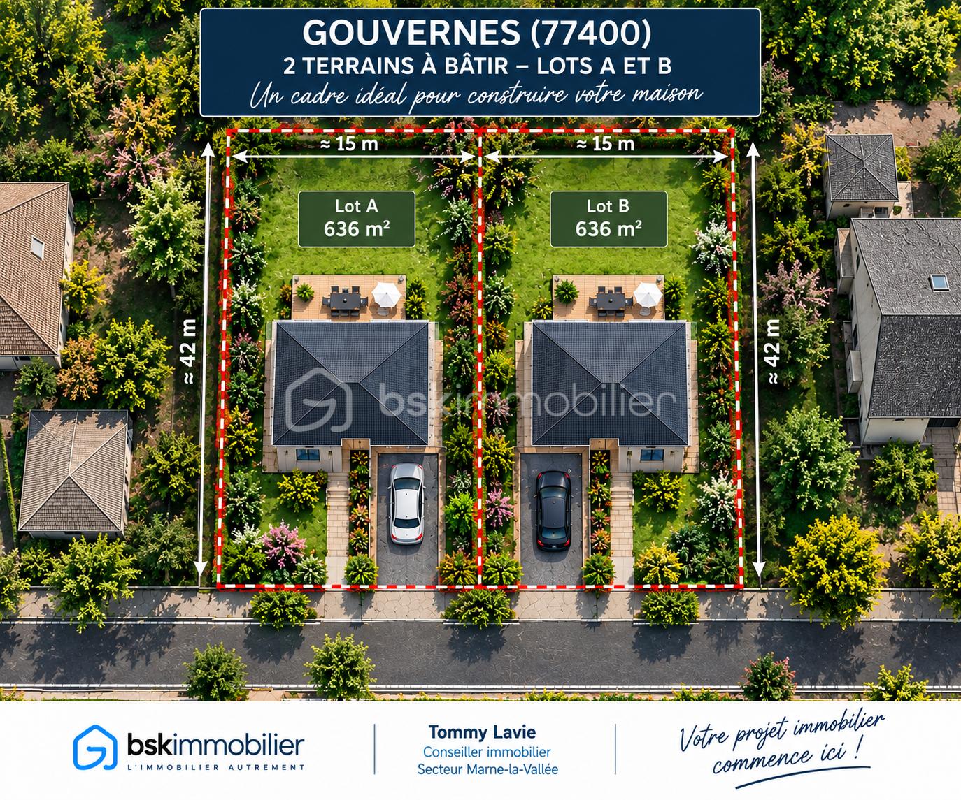 Terrain 635 m² · à Gouvernes · 635 m² · 234 000 €