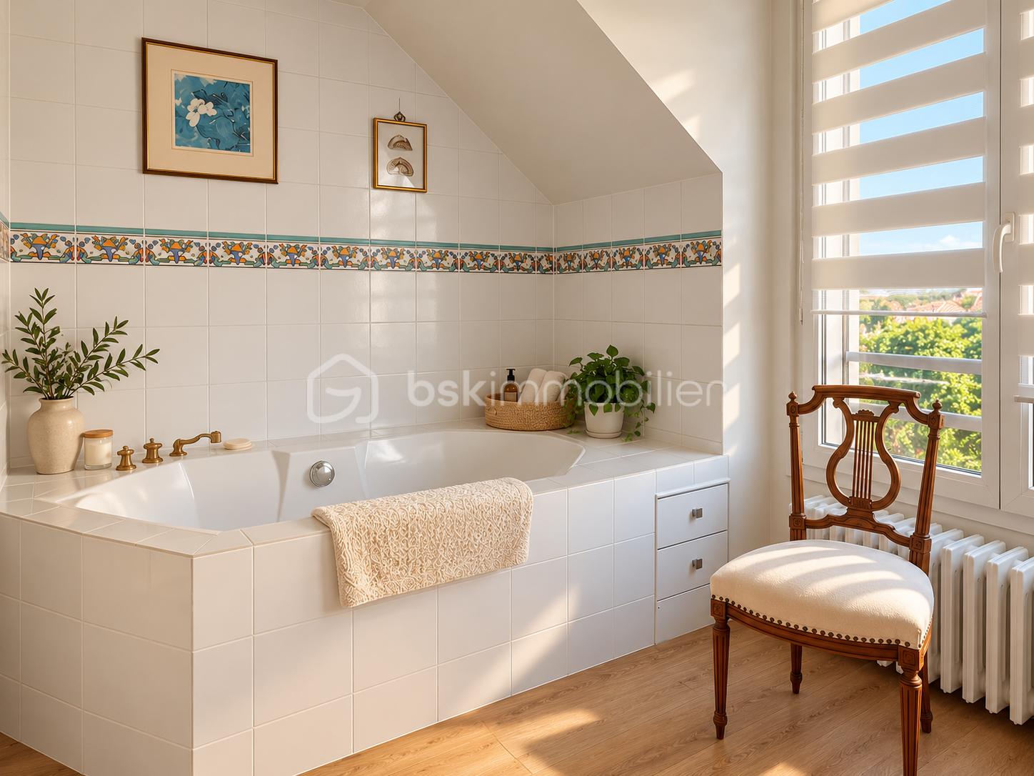 Salle de bain chaleureuse sous lumière naturelle.png
