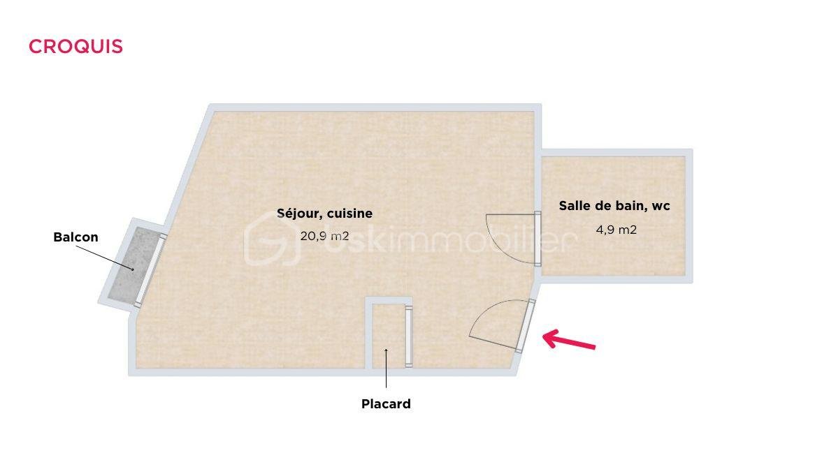 Appartement de 26 m² - Croquis - Avenue de Vizille.jpg