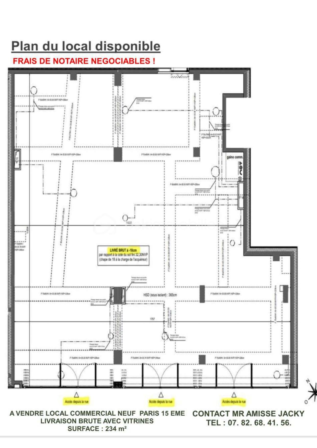 Local d activites de 83,10 m² - Plan local commercial a vendre Paris 15_JPEG.jpg