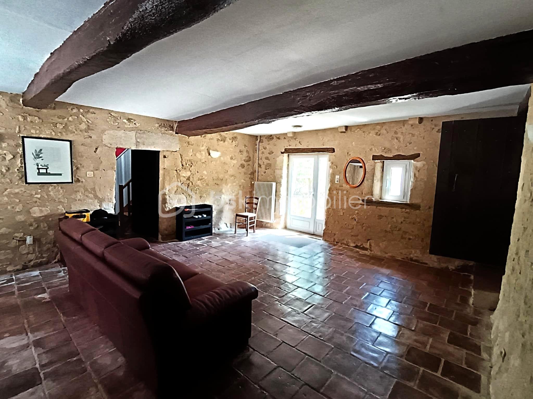 Maison longere de 294 m² - GRANDE PIECE 1 AVEC CHEMINEE + ENTREE.jpeg