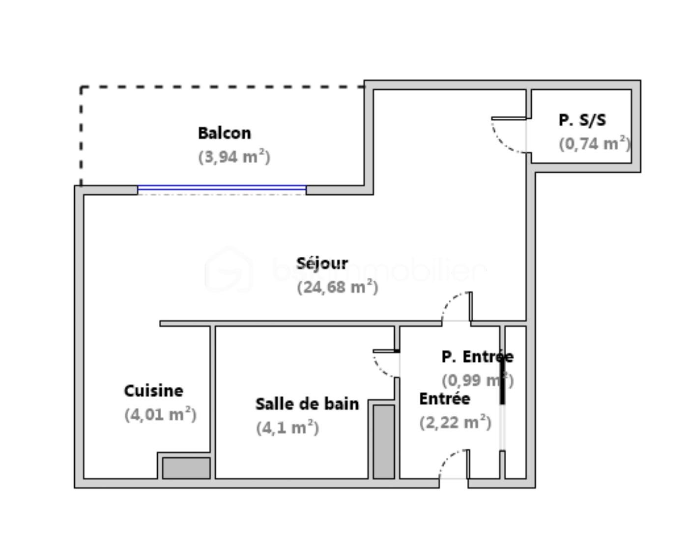 Appartement de 36,74 m² - Plan Studio .png