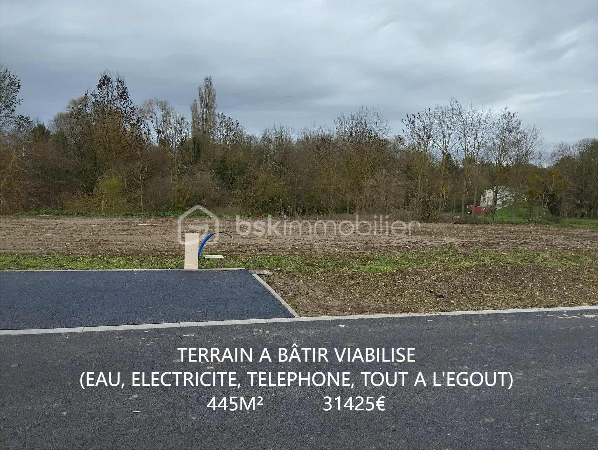 Terrain de 445 m²