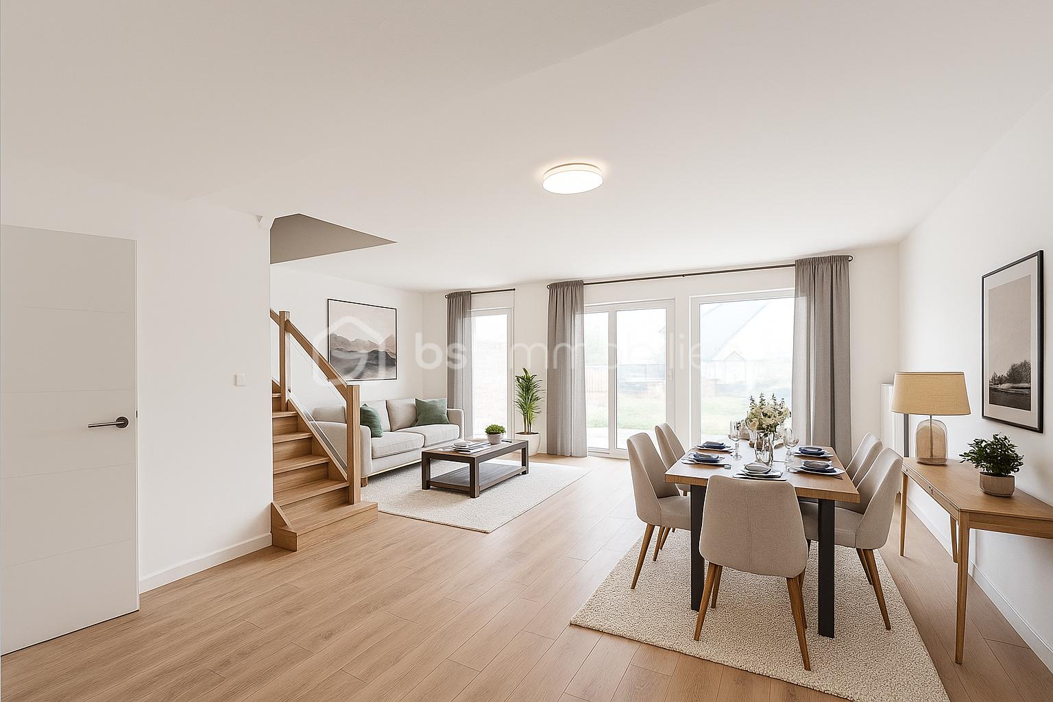 Duplex de 105,18 m² - Salon moderne avec lumière naturelle.png