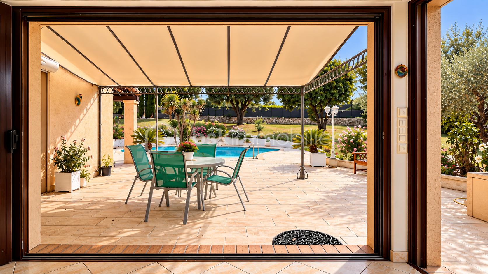 4 Baie vitrée redressée, patio et piscine.png