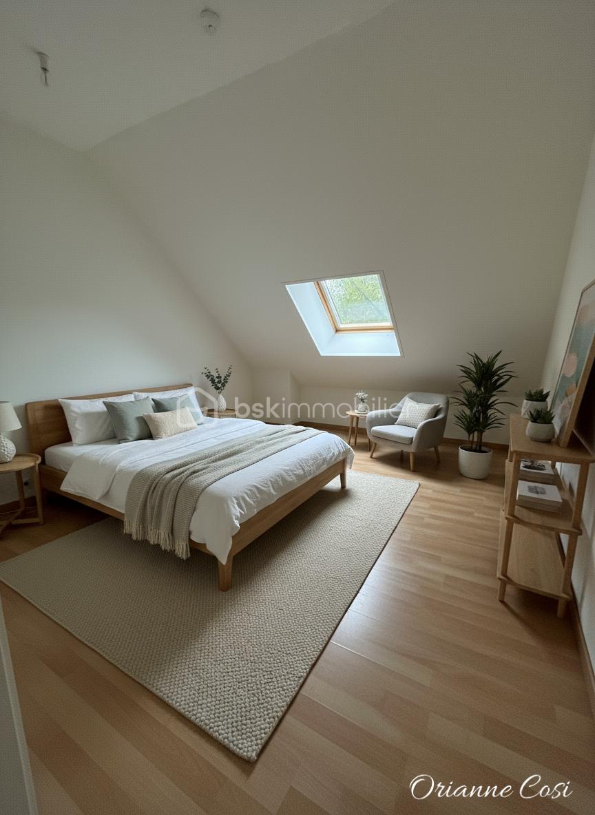 Maison de ville de 78 m² - Chambre 2 logo.png