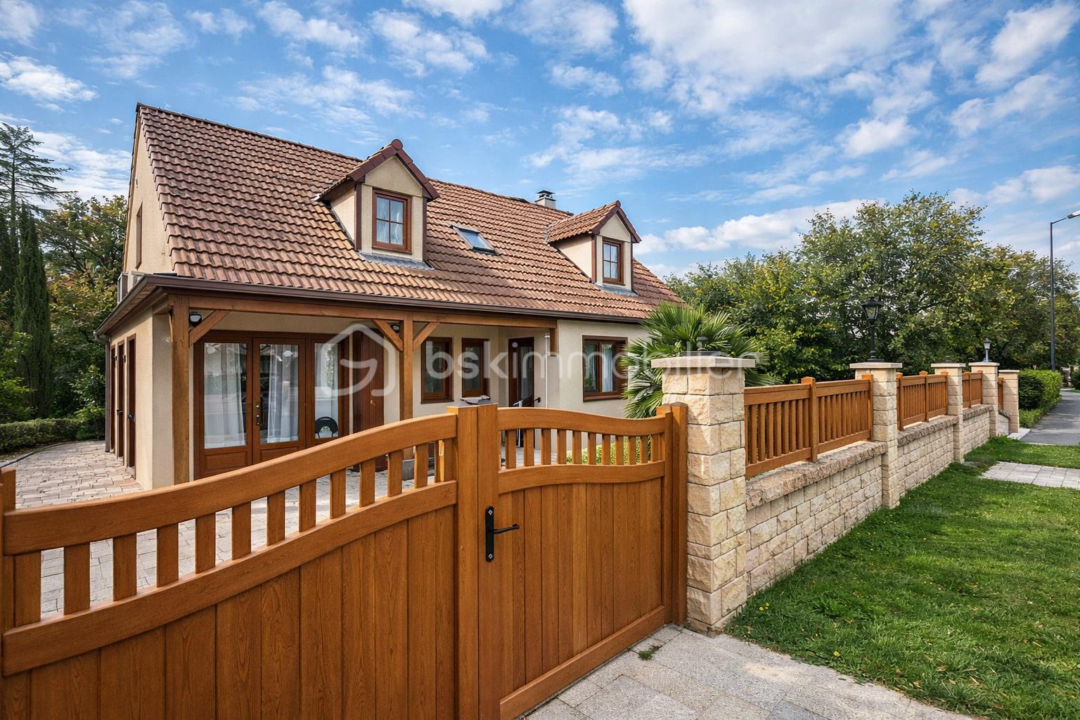 Maison de 155 m² - Maison européenne avec porte en bois.png
