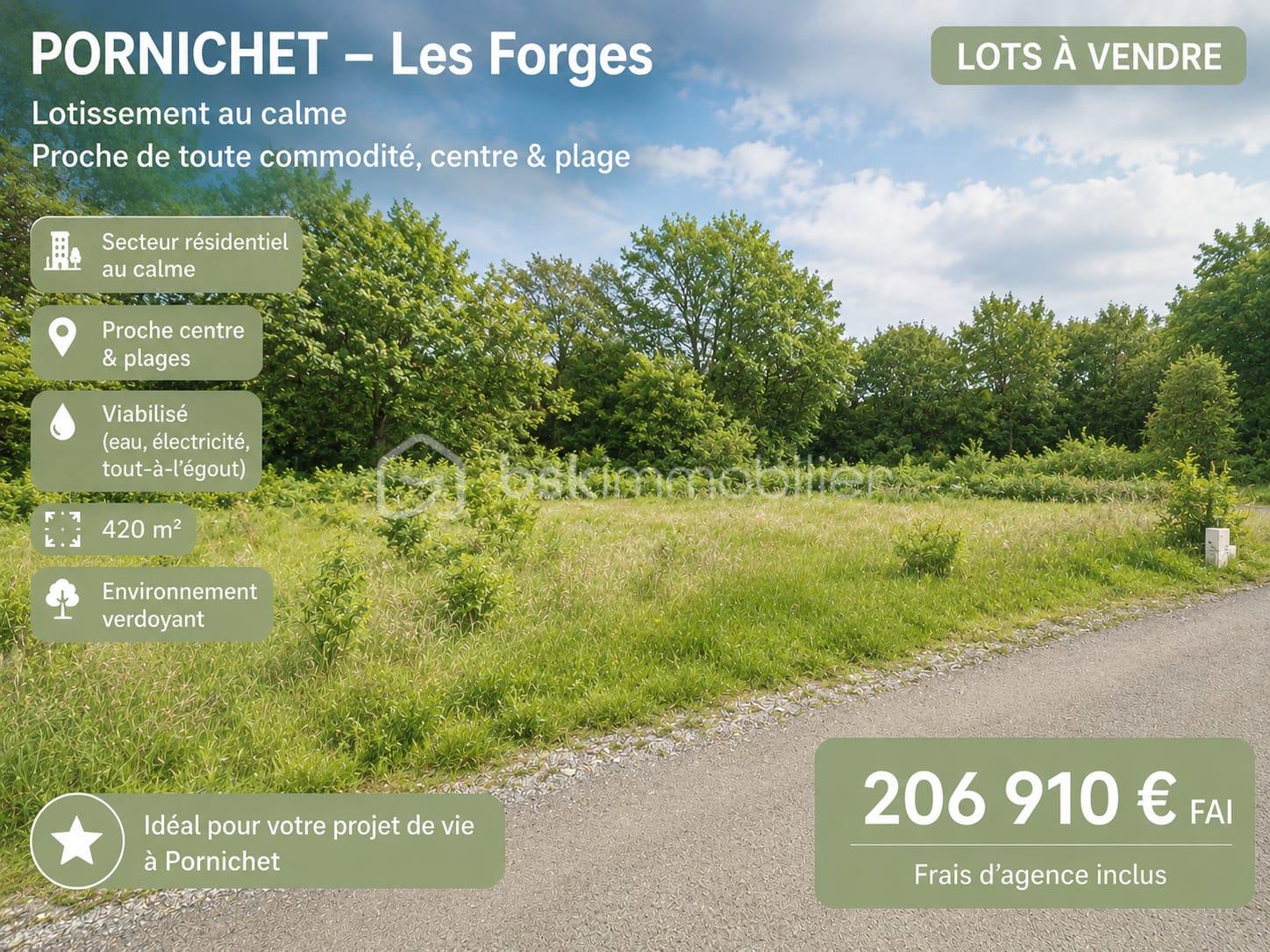 Terrain 420 m² · à Pornichet · 420 m² · 206 910 €