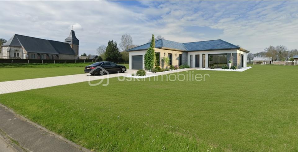 Terrain de 1 000 m² - Maison avec allee et voiture.PNG