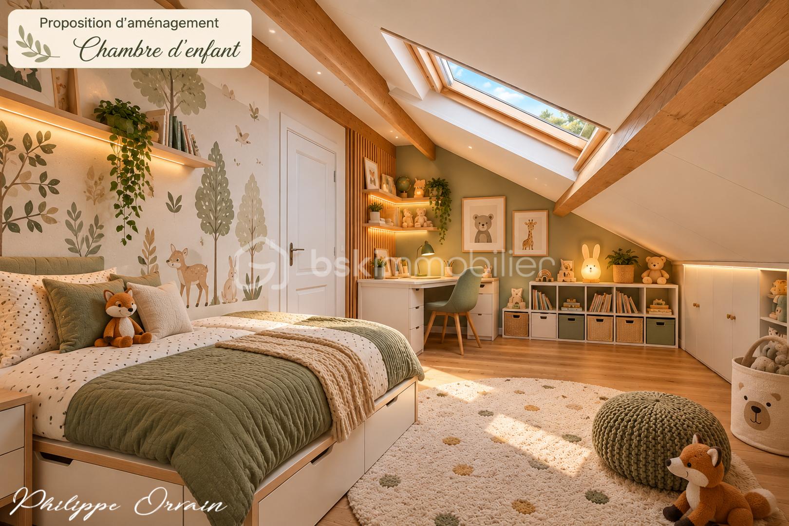 Chambre d’enfant scandinave sous les combles.jpg