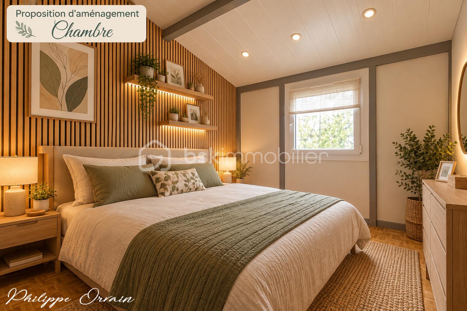 Chambre chaleureuse aux accents boisés.jpg