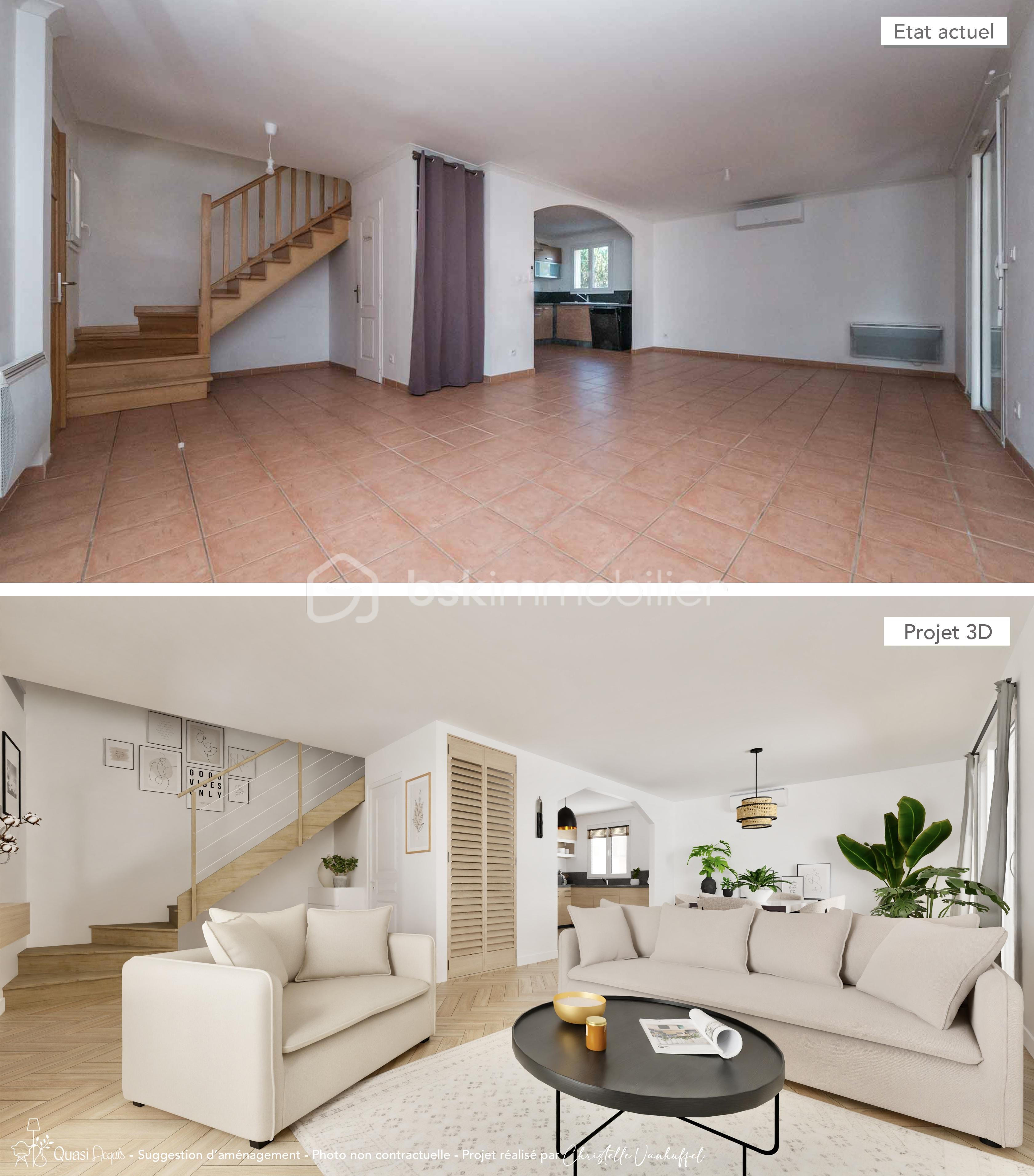 Maison traditionnelle de 97,42 m² - 3-Projection AV AP.jpg