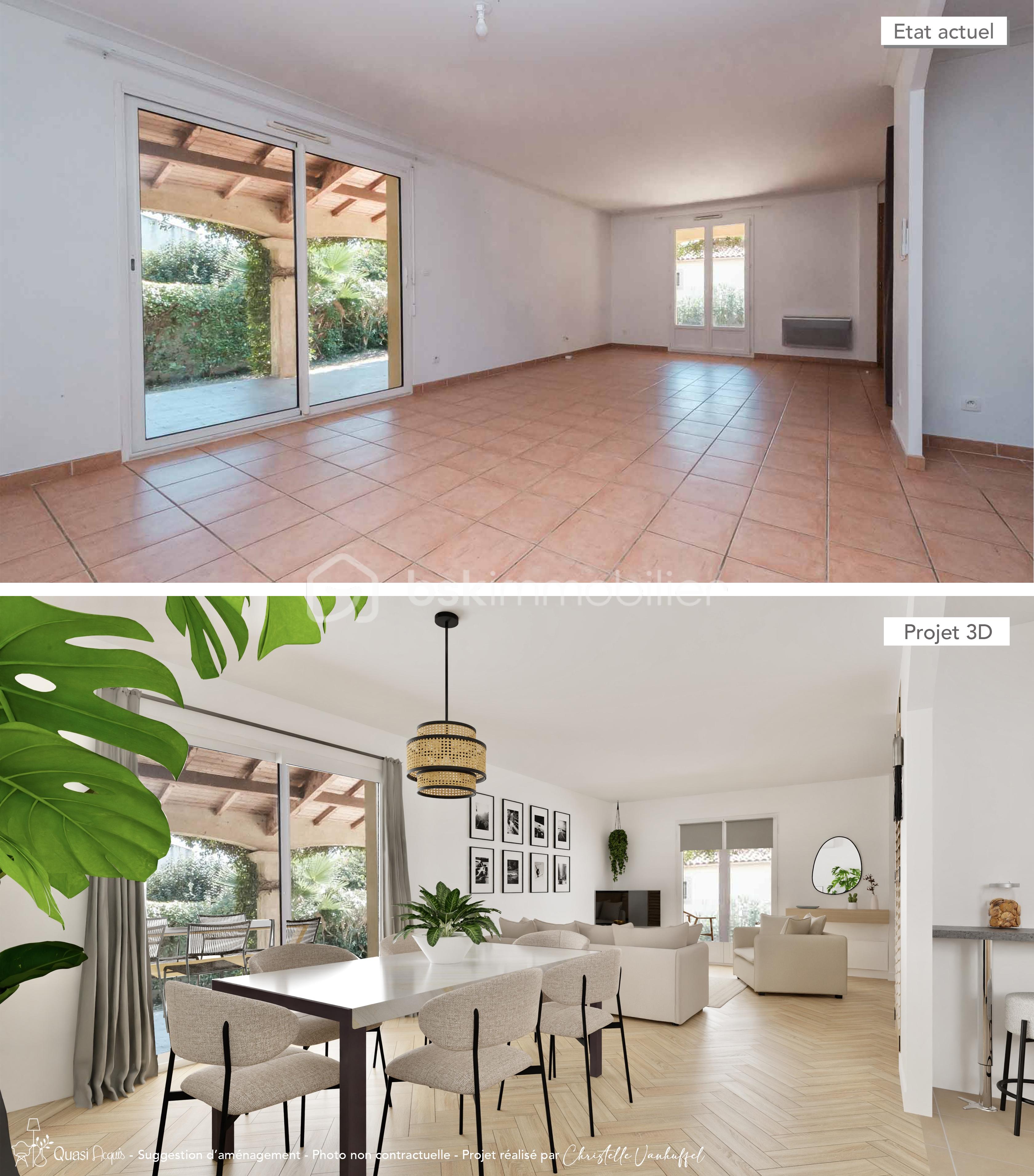 Maison traditionnelle de 97,42 m² - 1-Projection AV AP.jpg