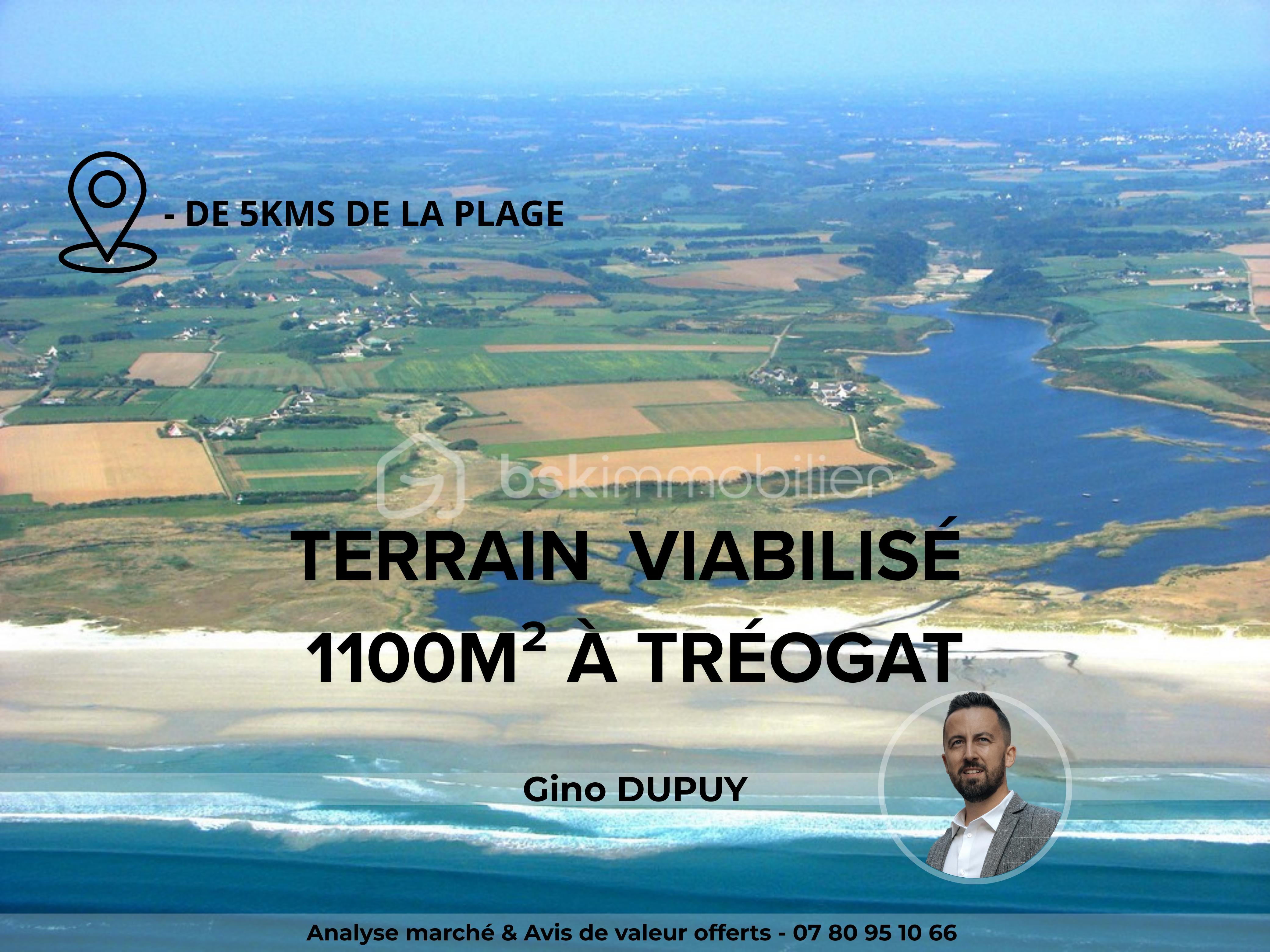 Terrain de 1 100 m²