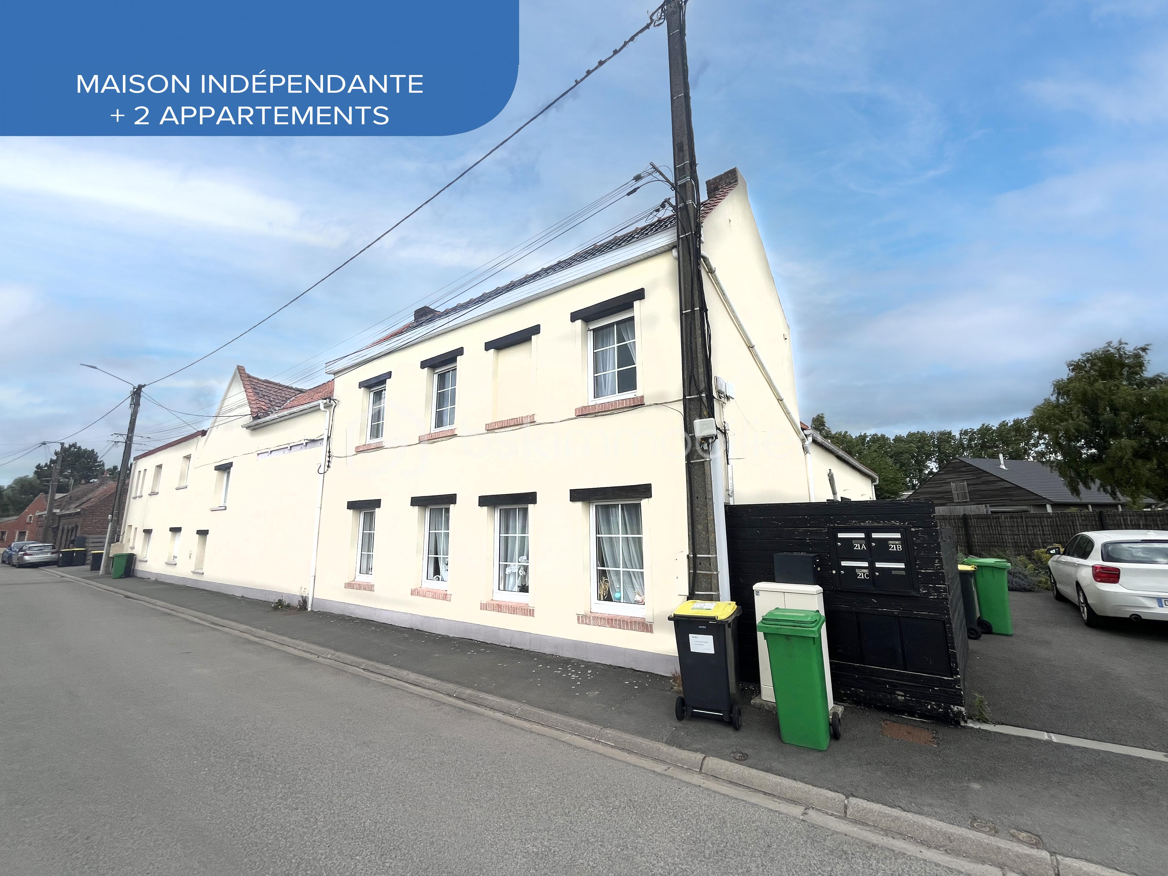 Corps de ferme de 136 m² - Ennevelin Façade.jpg