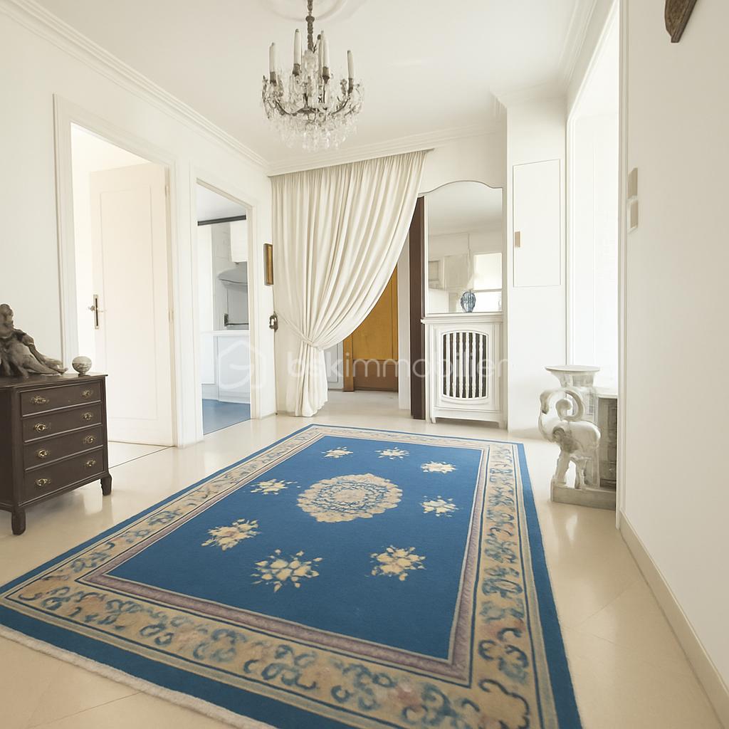 Appartement de 105 m² - Entrée élégante avec tapis bleu.png