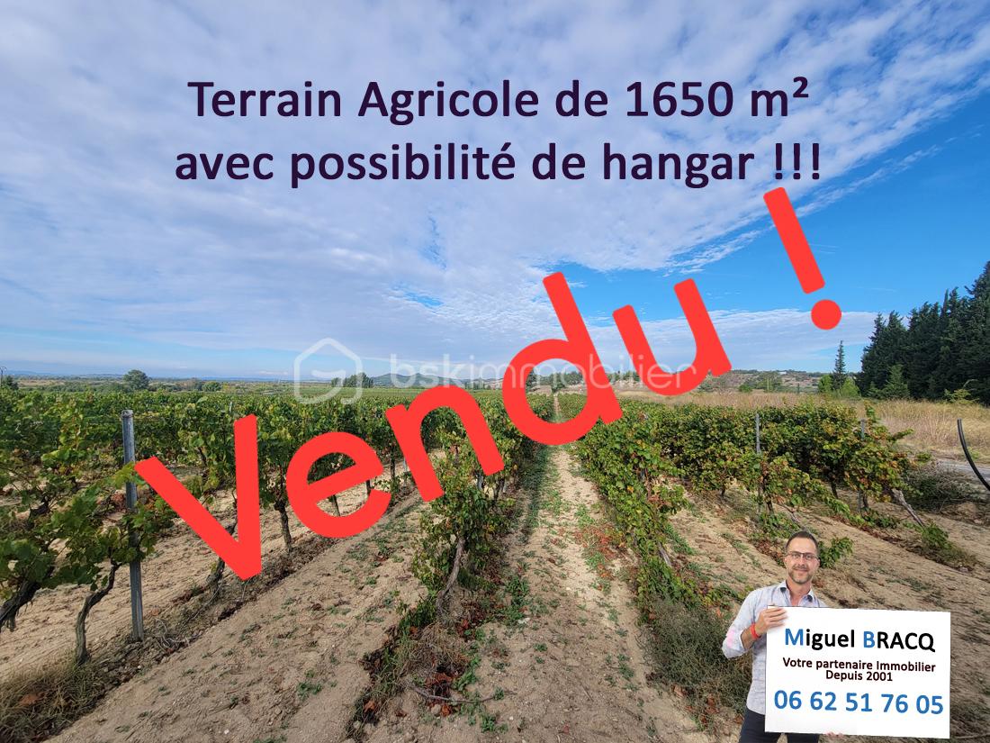 Terrain agricole de 1 650 m²