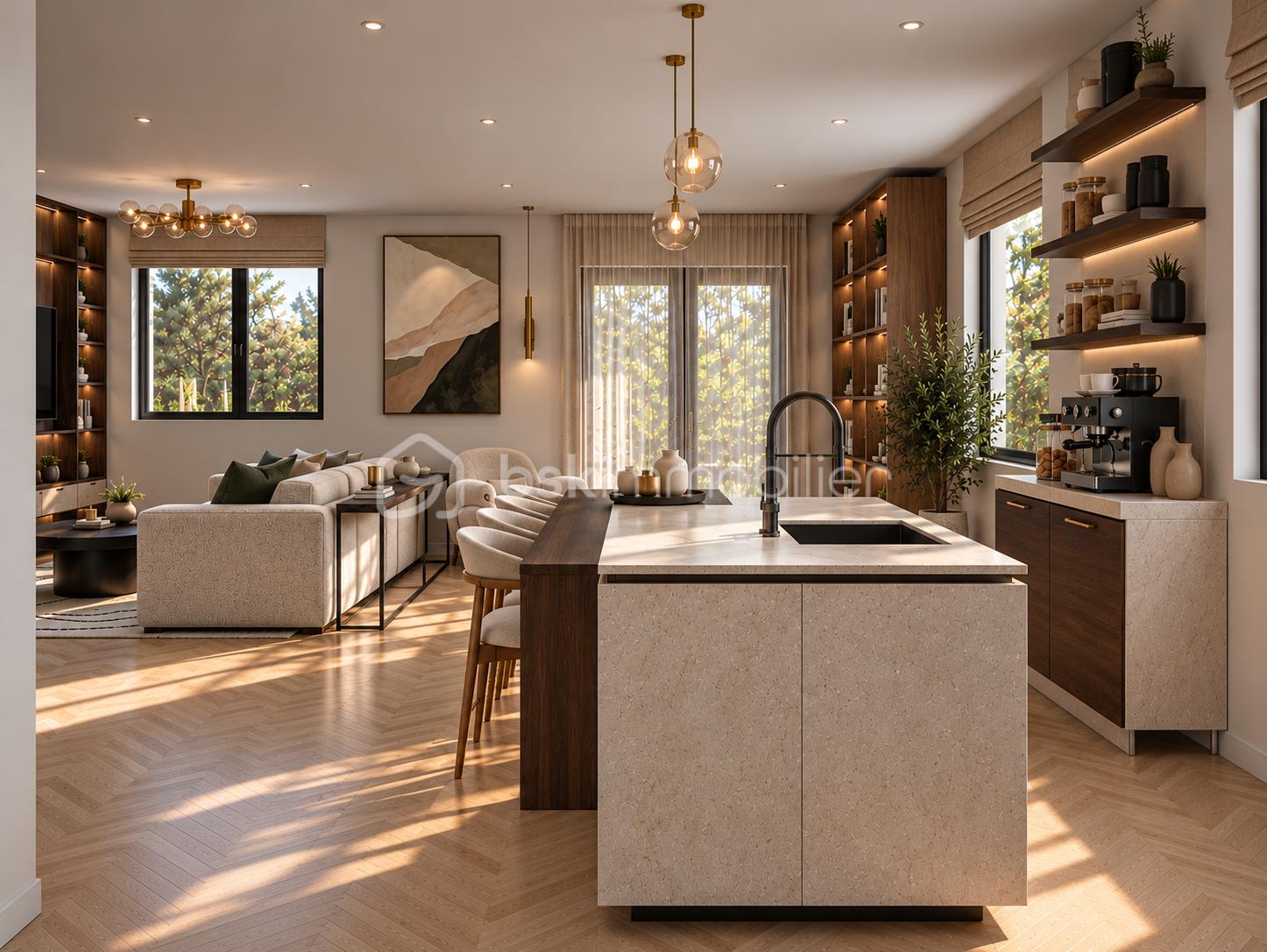 Cuisine ouverte sur salon ETAGE -1.png
