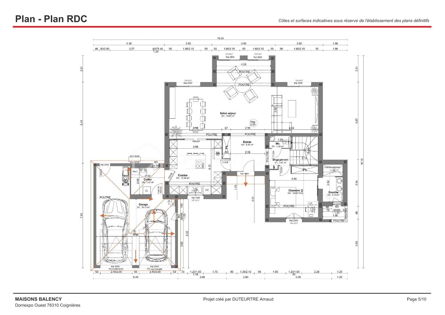 Terrain de 1 613 m² - Lot 3 - Maison Balency - RDC.png