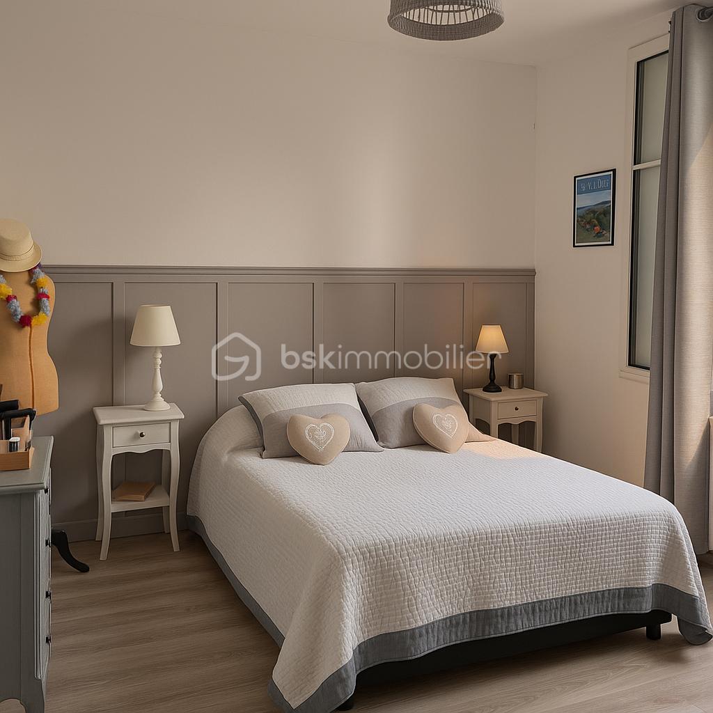 Maison de village de 108,04 m² - Photo chambre parentale retouchee.PNG