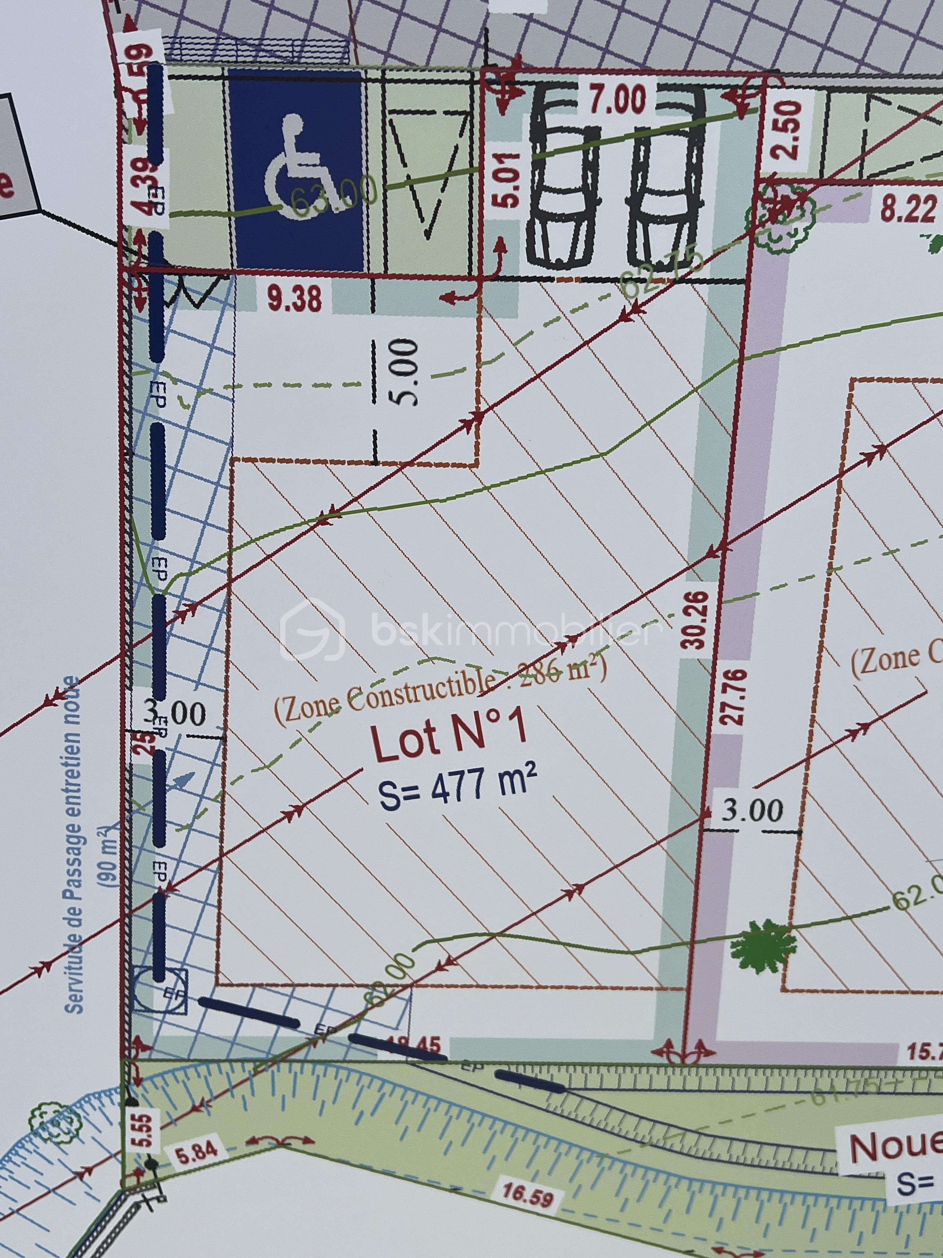Lotissement de 477 m²