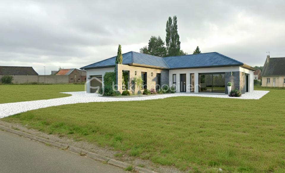 Terrain de 1 219 m² - Maison L sur terrain avec allée.PNG