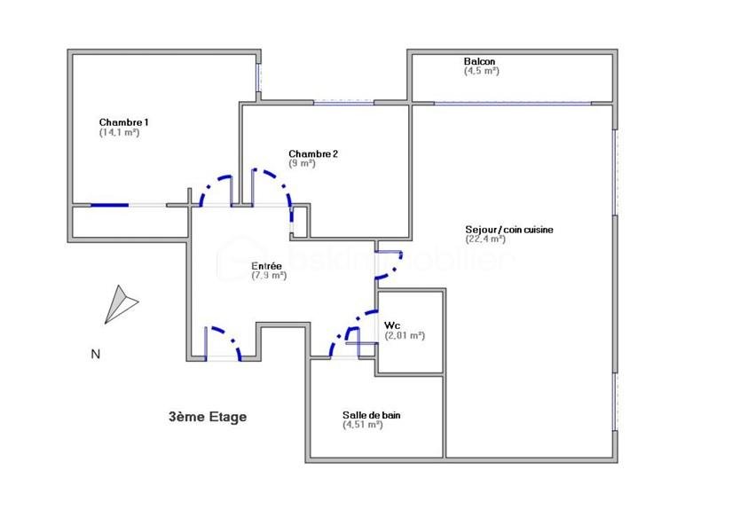 Appartement de 60 m² - PLAN CARREZ.jpg