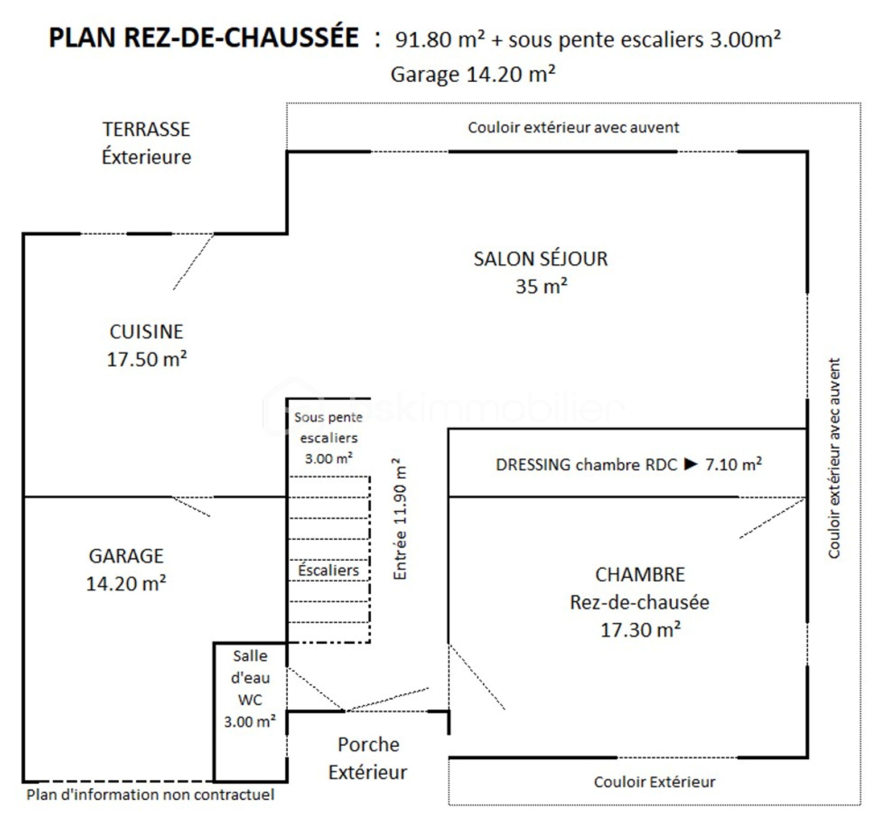 Maison traditionnelle de 156 m² - Plan RDC bis.jpg