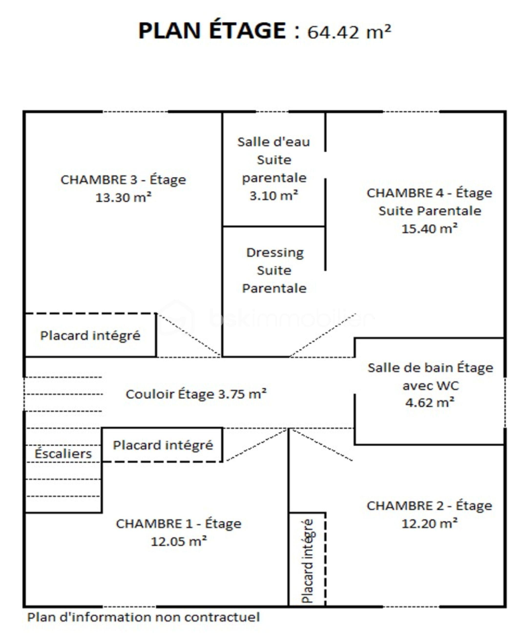 Maison traditionnelle de 156 m² - Plan étage bis.jpg