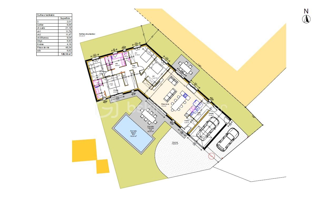 Maison de 128 m² - plan maison2.JPG