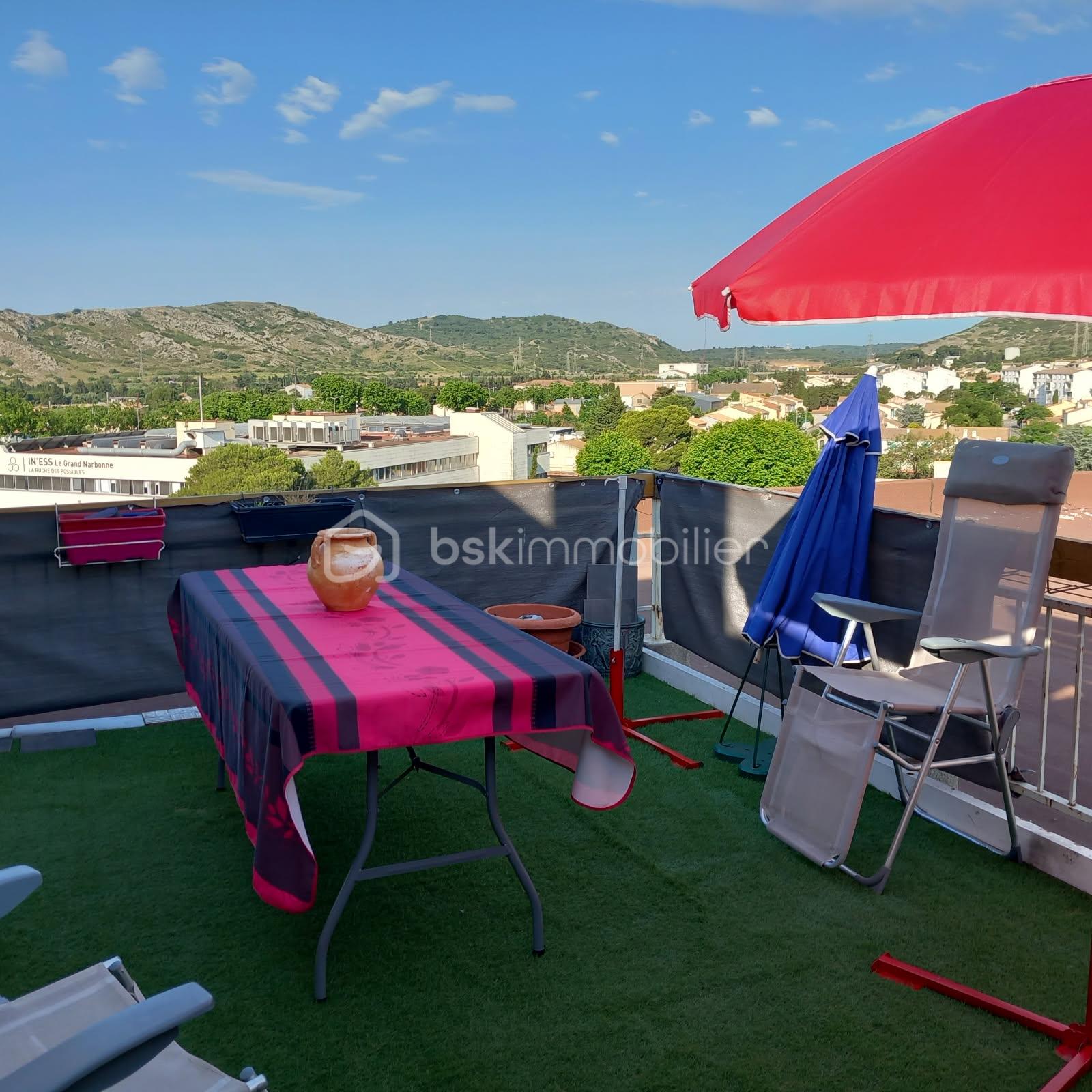 Appartement de 87,40 m² - Vue de la terrasse 2 apparte NARBONNE.jpg
