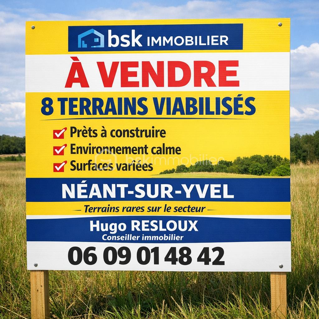 Terrain de 1 055 m²