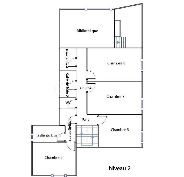 Maison d architecte de 312 m² - plan niveau 2.png