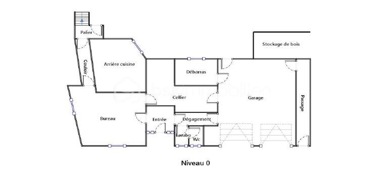 Maison d architecte de 312 m² - plan niveau 0.png