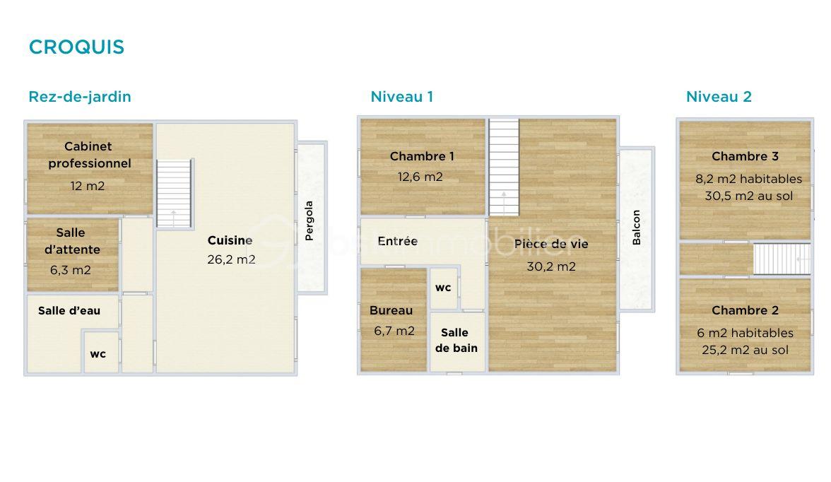 Maison de 135 m² - Plan Lescourret.jpg