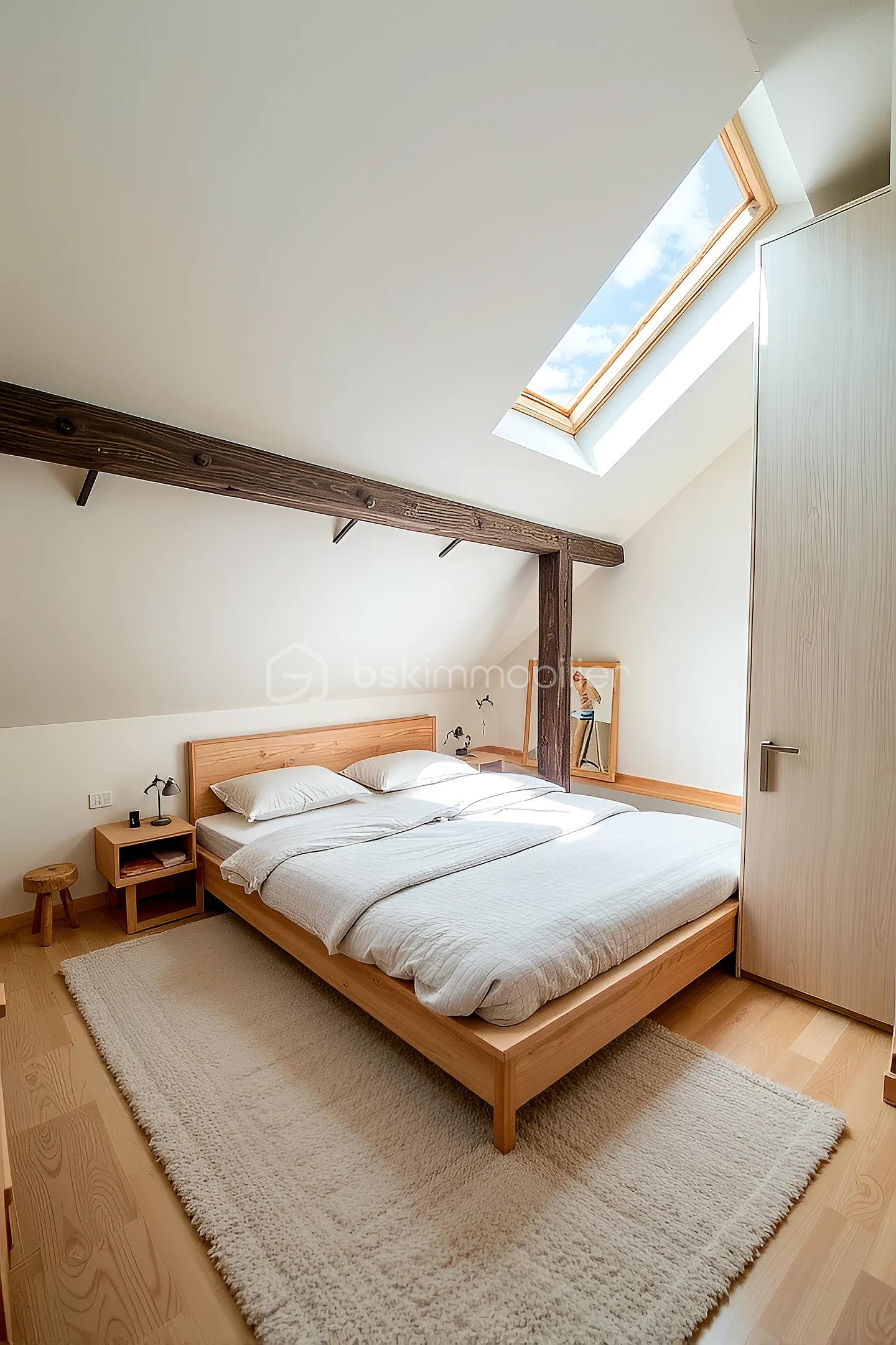 Duplex de 63 m² - CHAMBRE 2 MEUBLEE AVEC IA.jpg