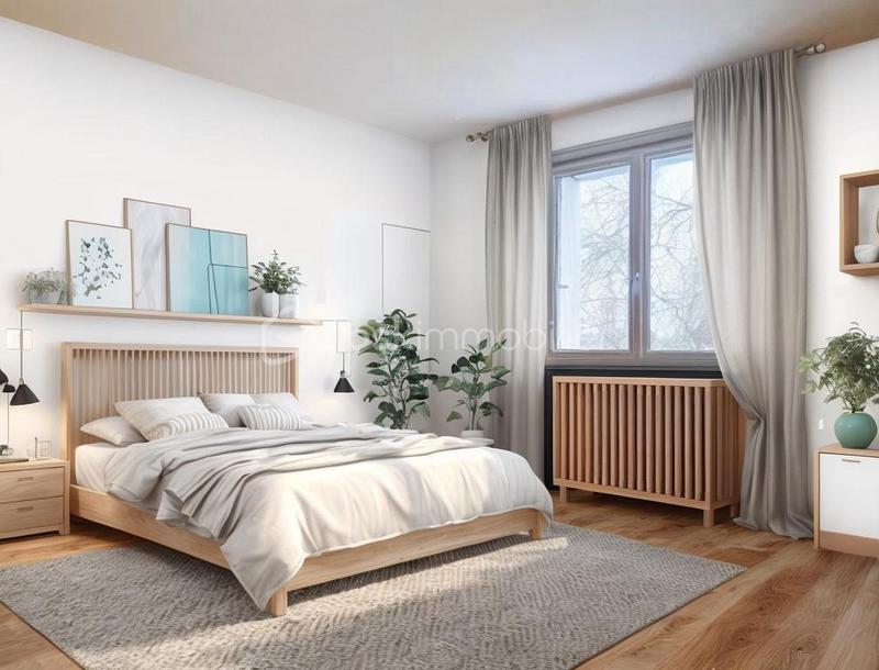 Maison de ville de 147 m² - CHAMBRE MURS JAUNES.jpg