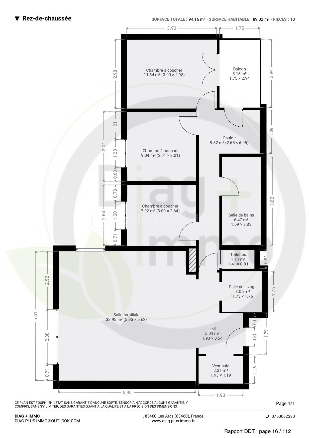 Appartement de 89 m² - Plan de l'appartement .jpg
