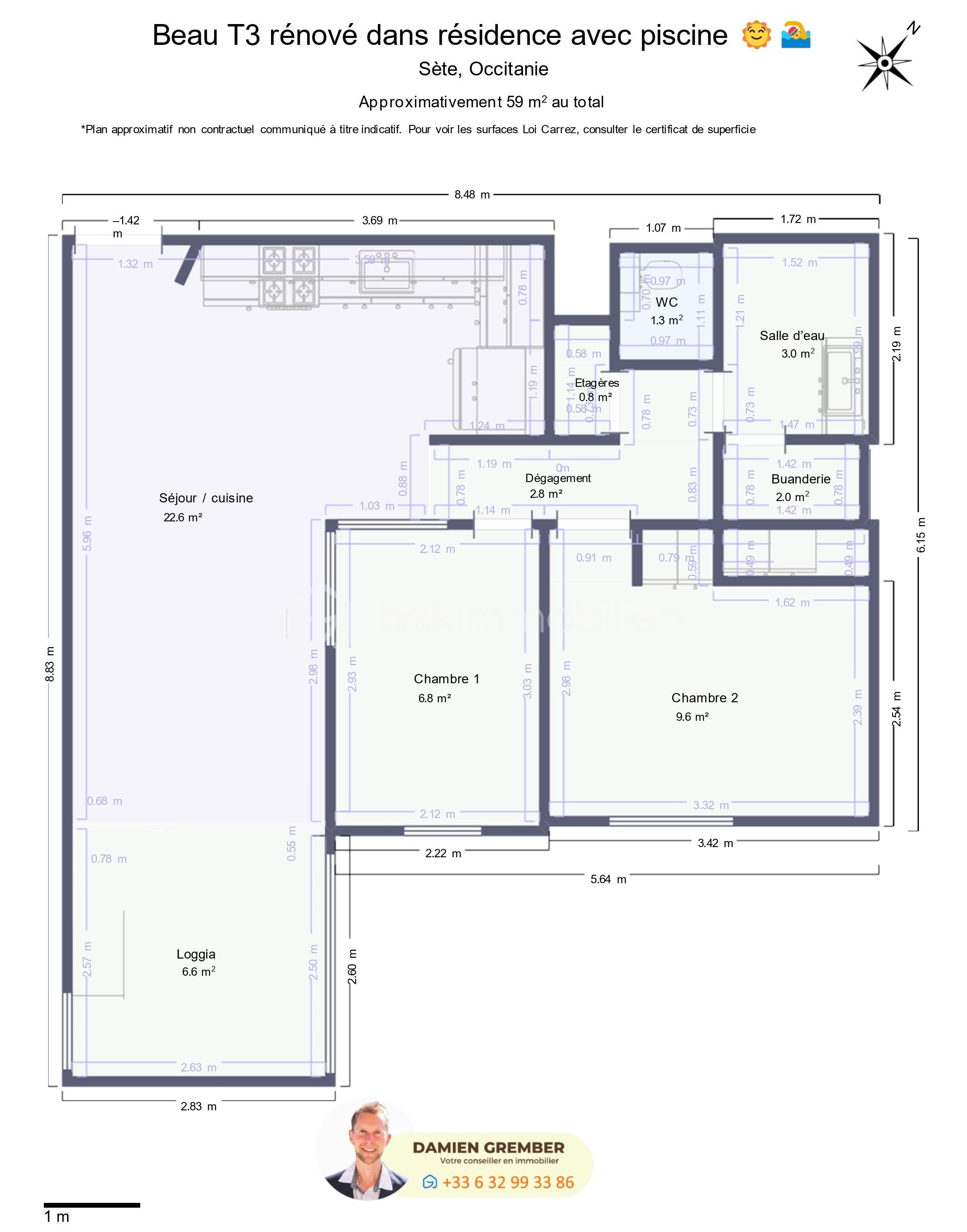 Plan - Beau T3 rénové dans résidence avec piscine.jpg