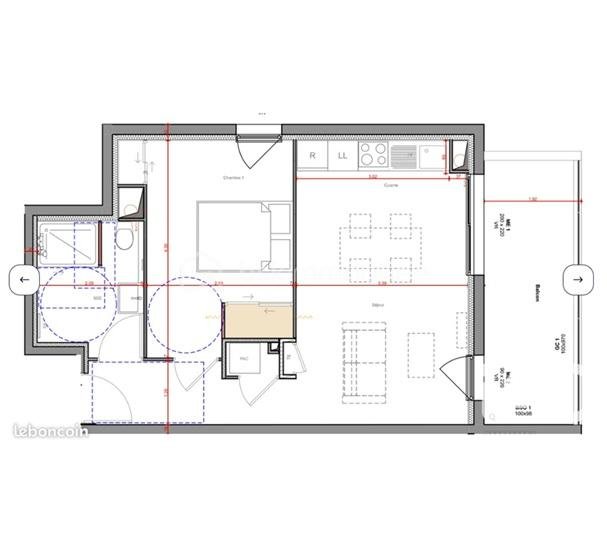 Appartement de 41,11 m² - 40Carry-le-rouet luxe prestige neuf exclusif appart lumineux    Plan.jpg