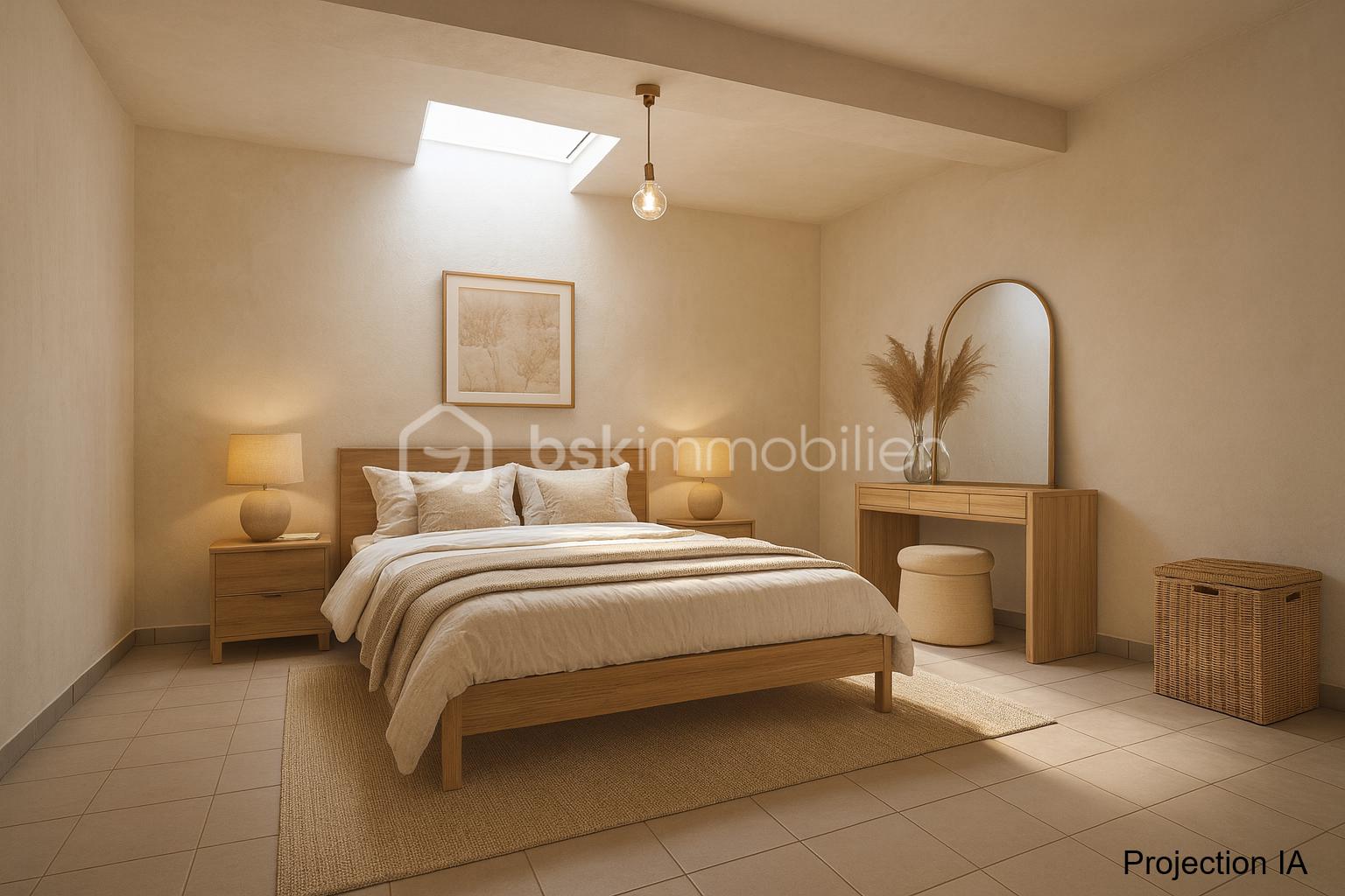 Maison de village de 77 m² - Chambre parentale.png