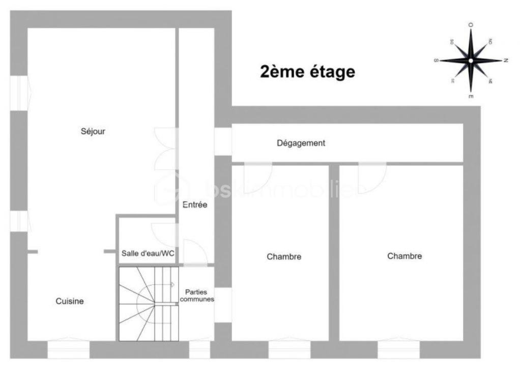 Appartement de 80 m² - Plan 2eme etage.png