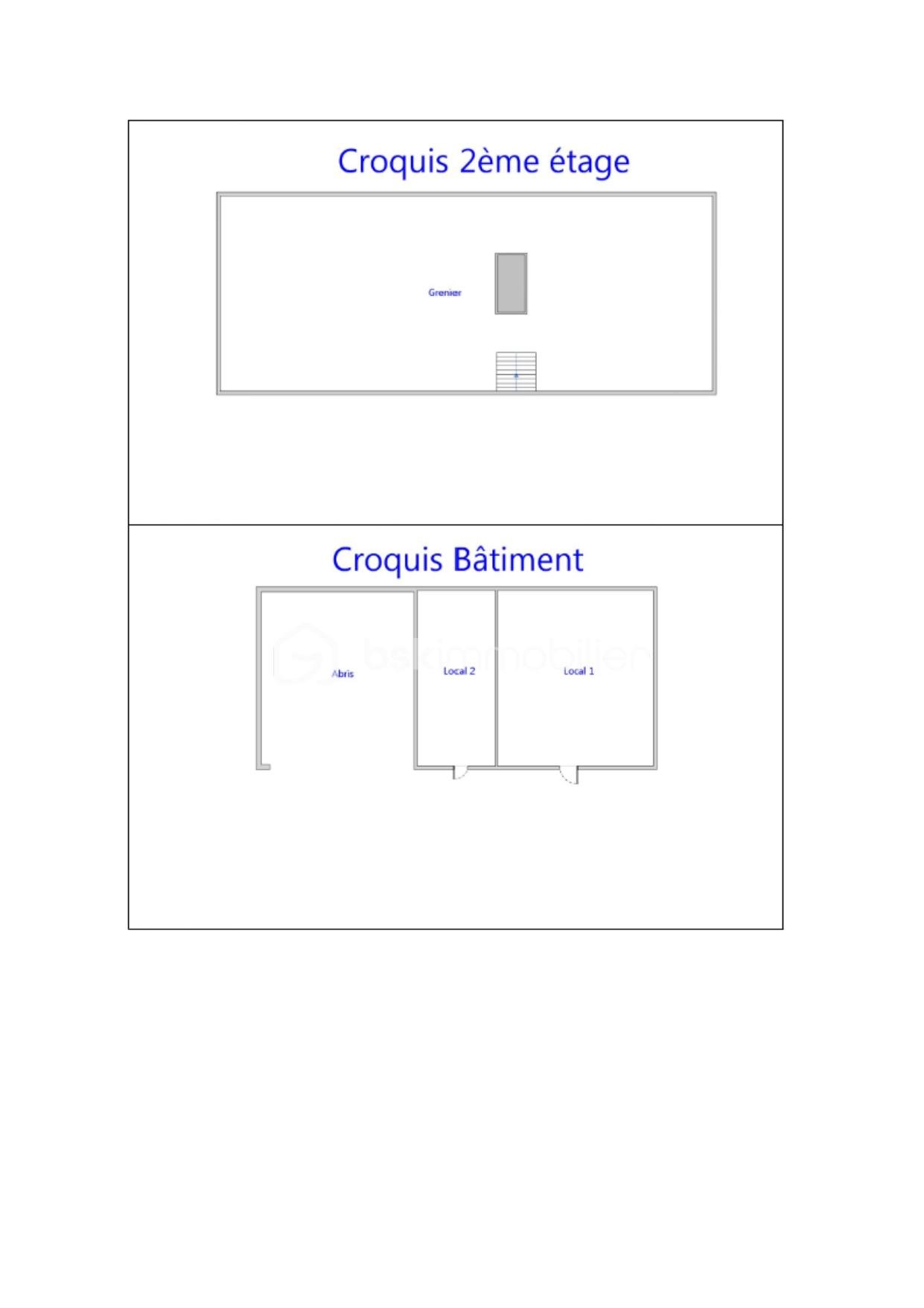 Maison ancienne de 93 m² - Croquis 2e étage (grenier) et bâtiments-page-00001.jpg
