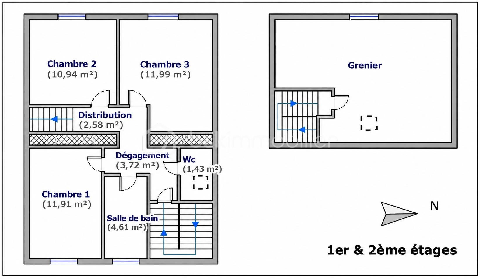 Plan architectural des 1er et 2ème étages.png