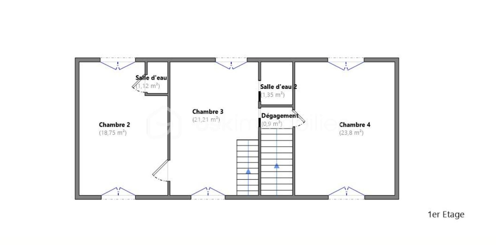 Maison en pierre de 148 m² - plan étage.png