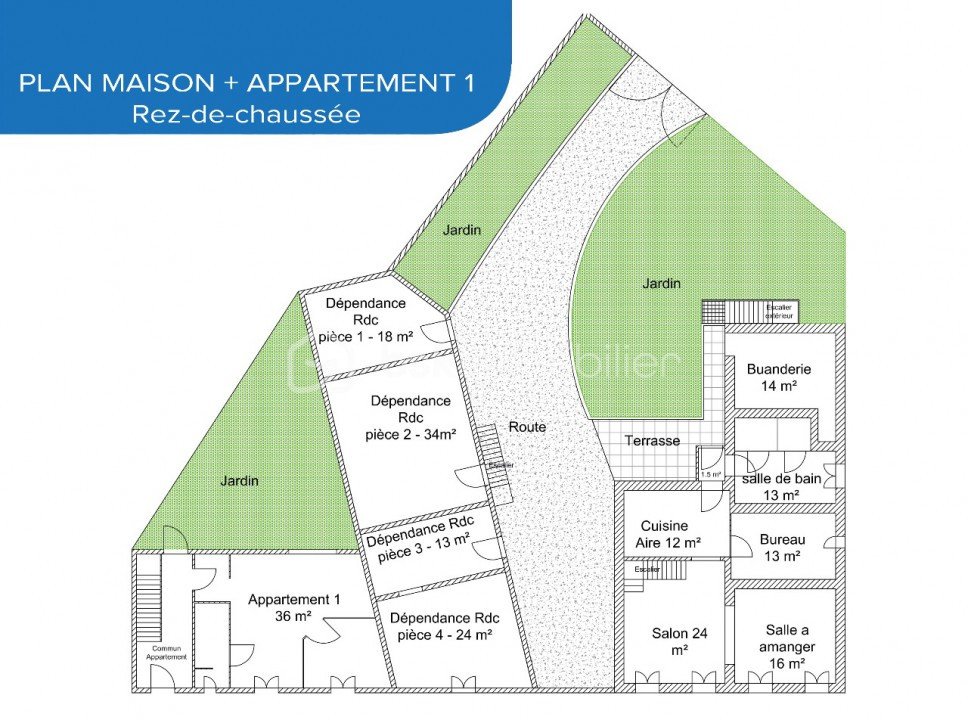 Immeuble mixte de 136 m² - plan02maisonrdcennevelin